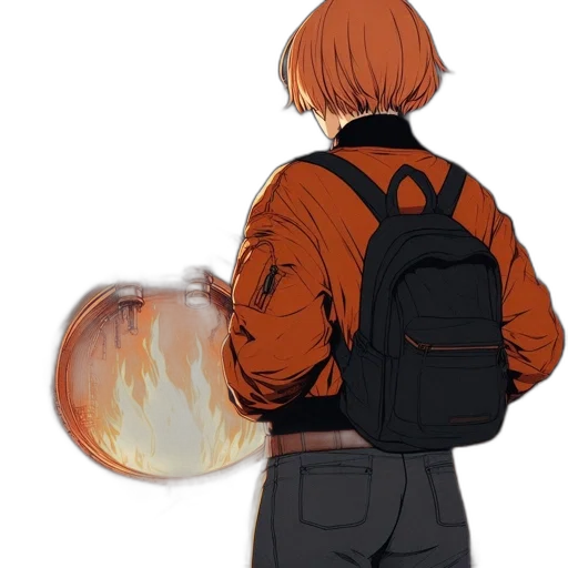 jacket, weapon, staff, concept art transparent PNG cut-out