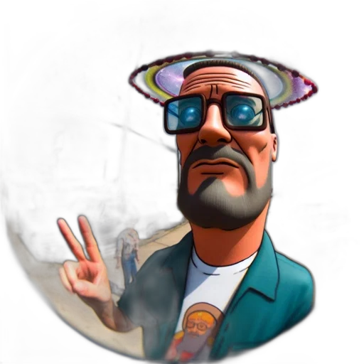 staff, hat, face, jacket transparent PNG cut-out