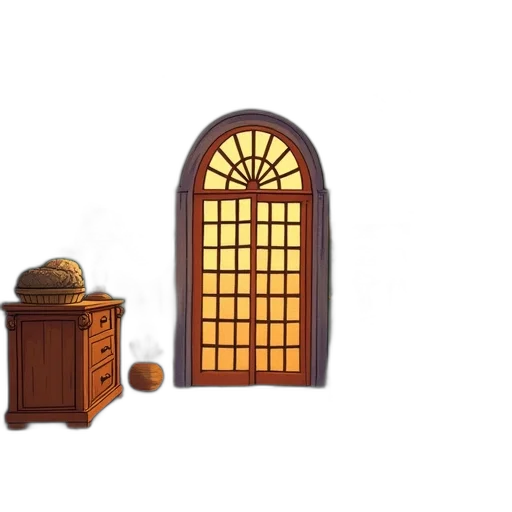 furniture, 3d render, concept art, cartoon transparent PNG cut-out