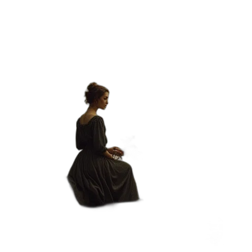 dress, staff, crown, furniture transparent PNG cut-out