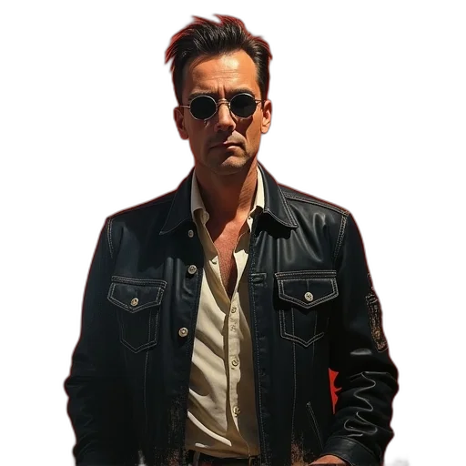 jacket, concept art, photorealistic, comic book art transparent PNG cut-out