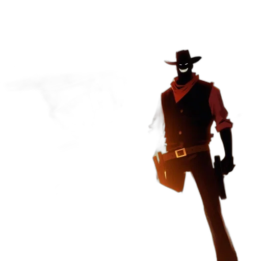 staff, hat, robot, weapon transparent PNG cut-out