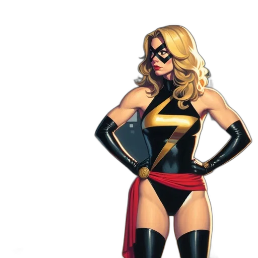 comic book art, concept art, cartoon, blonde transparent PNG cut-out