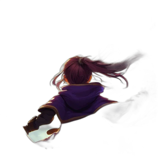 weapon, sword, hair, staff transparent PNG cut-out