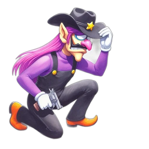hat, weapon, staff, jacket transparent PNG cut-out