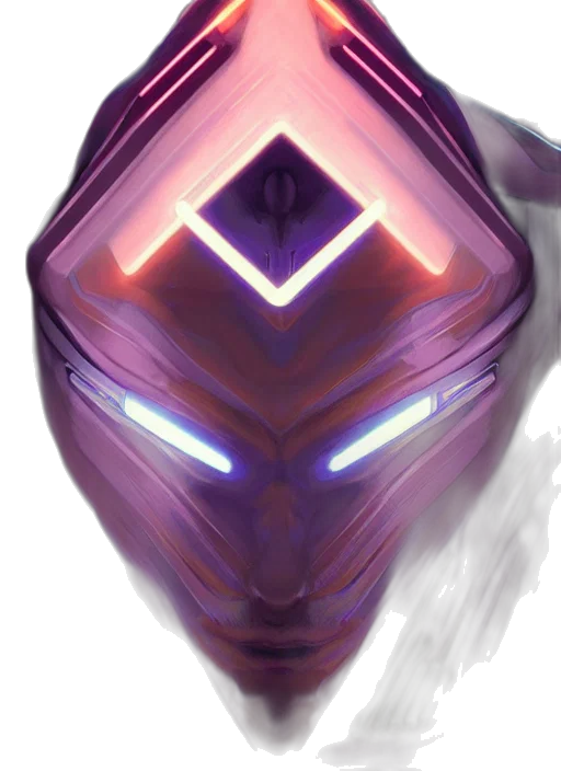 mask, face, robot, creature transparent PNG cut-out
