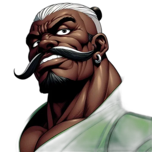 face, staff, mask, comic book art transparent PNG cut-out