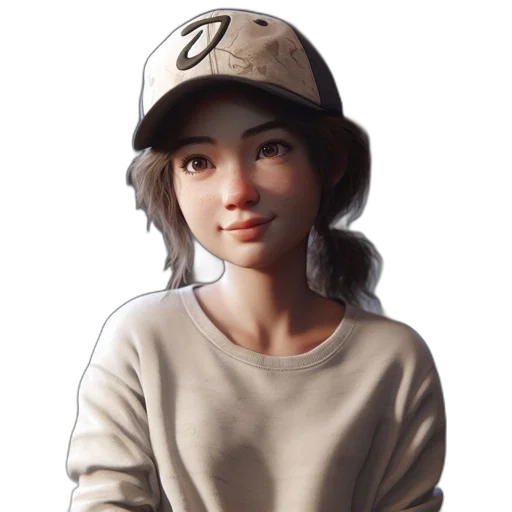 hat, face, staff, jacket transparent PNG cut-out