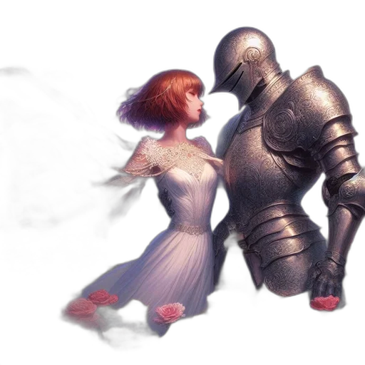 robot, dress, sword, weapon transparent PNG cut-out