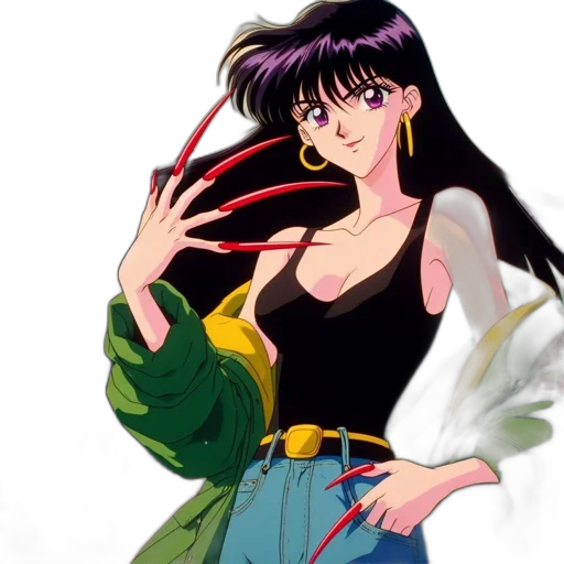anime, vaporwave, concept art, cartoon transparent PNG cut-out