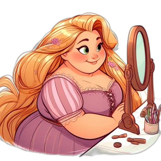 dress, hair, staff, watercolor transparent PNG cut-out