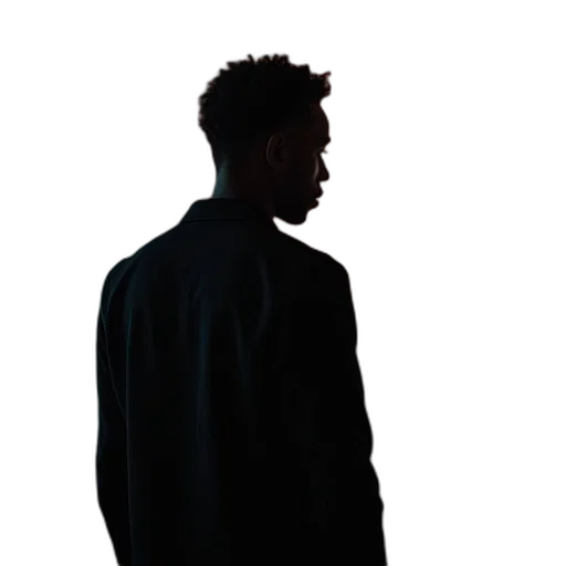 jacket, face, staff, creature transparent PNG cut-out