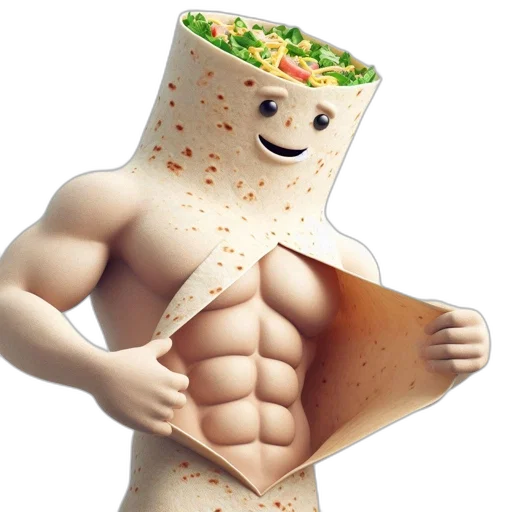 food, robot, 3d render, concept art transparent PNG cut-out