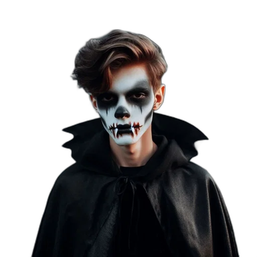 mask, jacket, face, creature transparent PNG cut-out