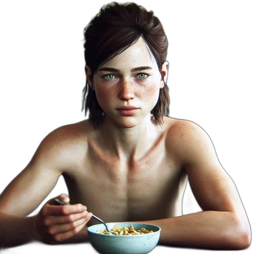 food, jewelry, face, photorealistic transparent PNG cut-out