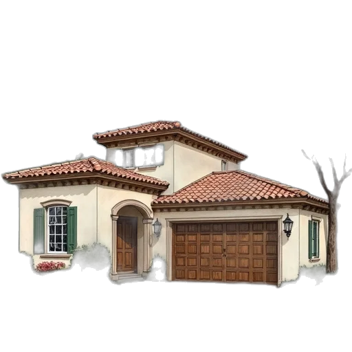 building, 3d render, photorealistic, concept art transparent PNG cut-out