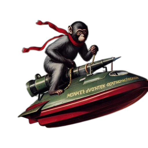 animal, concept art, monkey, rides transparent PNG cut-out