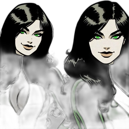 comic book art, concept art, cartoon, fantasy art transparent PNG cut-out
