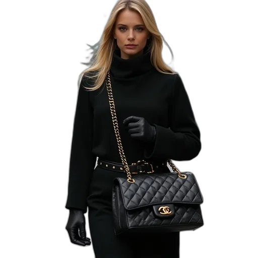 jacket, dress, jewelry, photorealistic transparent PNG cut-out
