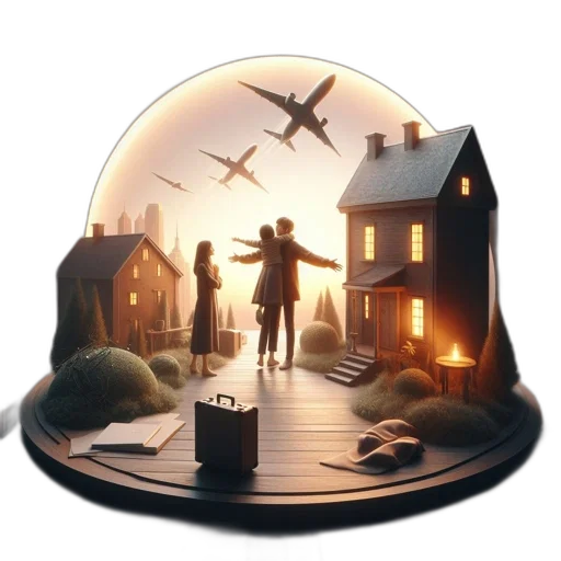 hat, umbrella, concept art, 3d render transparent PNG cut-out