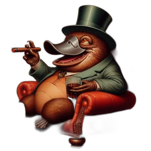 hat, animal, staff, concept art transparent PNG cut-out