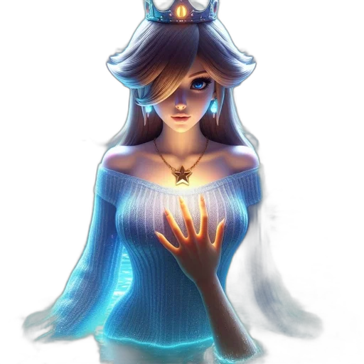 crown, dress, jewelry, staff transparent PNG cut-out