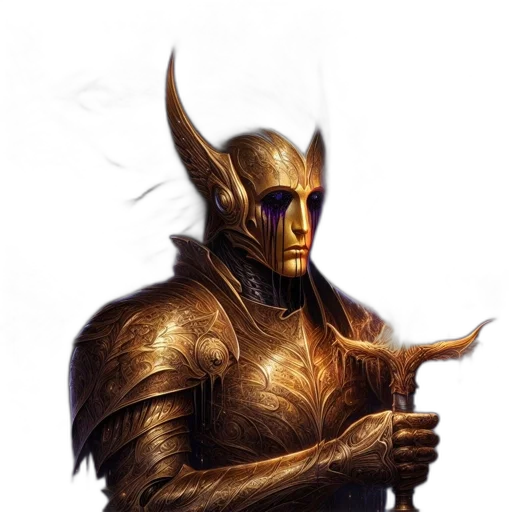 mask, face, staff, sword transparent PNG cut-out