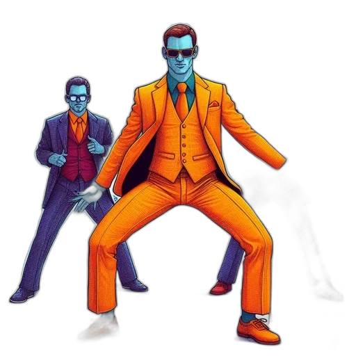 jacket, robot, concept art, comic book art transparent PNG cut-out