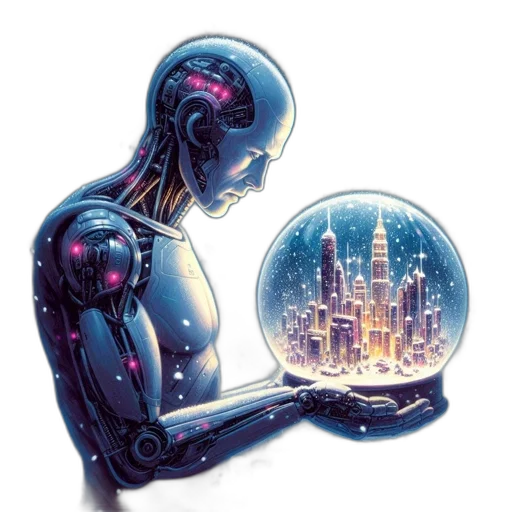 robot, cyberpunk, concept art, comic book art transparent PNG cut-out