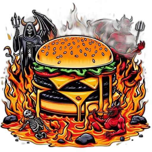 food, pixel art, concept art, comic book art transparent PNG cut-out