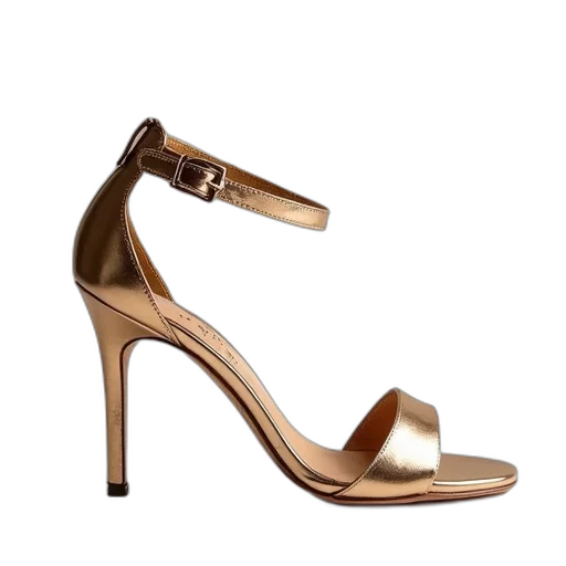 shoes, golden, earth tones, high transparent PNG cut-out