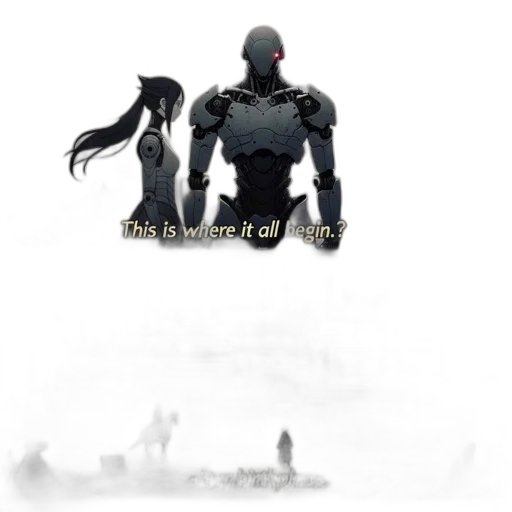robot, creature, weapon, mask transparent PNG cut-out