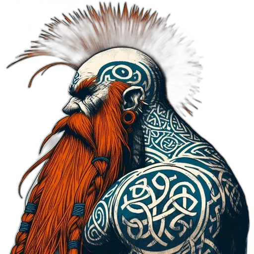 mask, hair, animal, staff transparent PNG cut-out