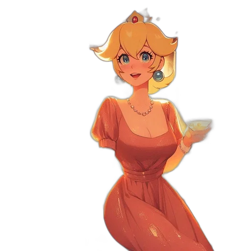crown, dress, concept art, pixel art transparent PNG cut-out