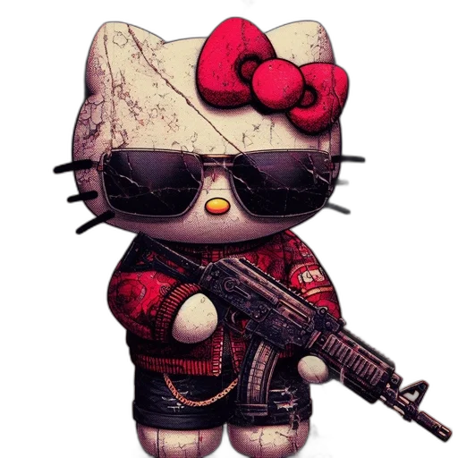 weapon, cyberpunk, concept art, pixel art transparent PNG cut-out