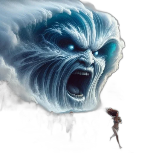 creature, face, hair, concept art transparent PNG cut-out
