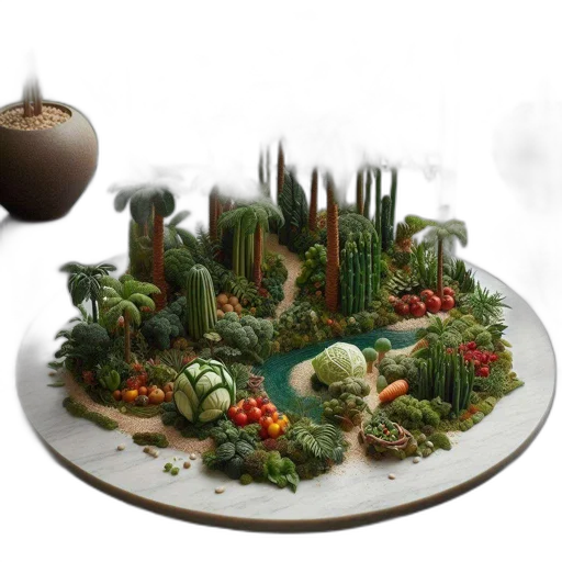 food, 3d render, concept art, fantasy art transparent PNG cut-out