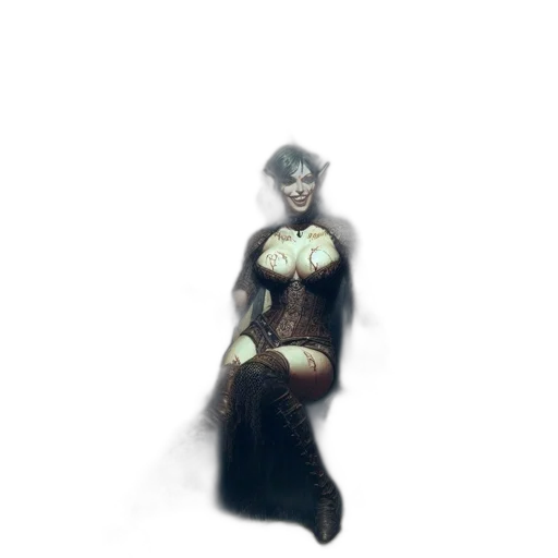 dress, staff, crown, mask transparent PNG cut-out