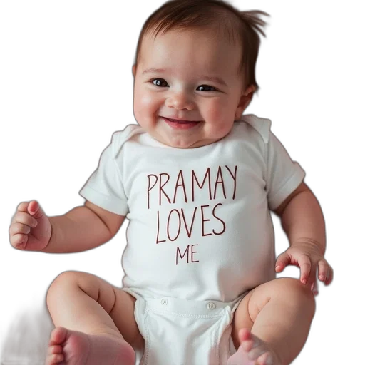 photorealistic, cute, infant, onesie transparent PNG cut-out
