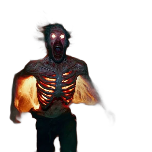 creature, mask, jacket, face transparent PNG cut-out