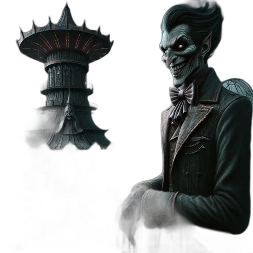 mask, creature, staff, jacket transparent PNG cut-out