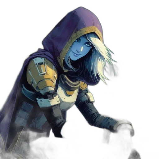 mask, jacket, face, weapon transparent PNG cut-out