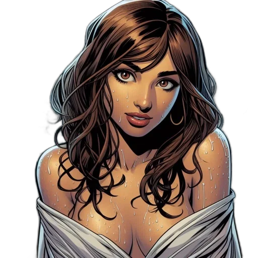 dress, comic book art, fantasy art, concept art transparent PNG cut-out