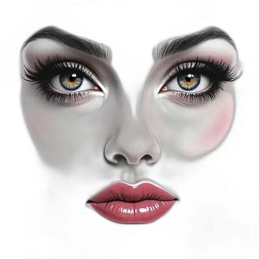 face, mask, photorealistic, fantasy art transparent PNG cut-out
