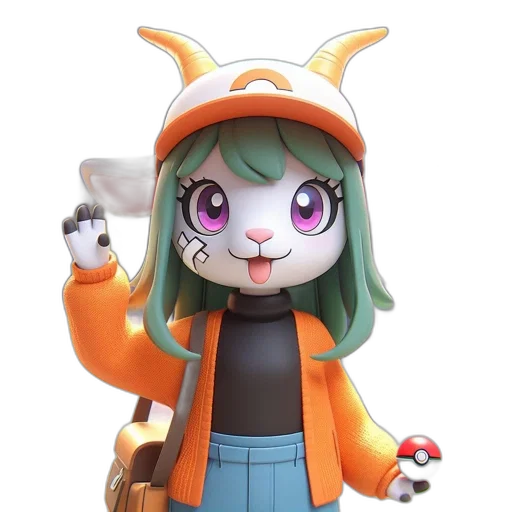 staff, concept art, 3d render, cartoon transparent PNG cut-out