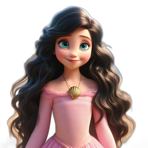 dress, hair, jewelry, crown transparent PNG cut-out