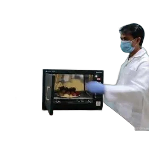 robot, fire, scientist, lab transparent PNG cut-out