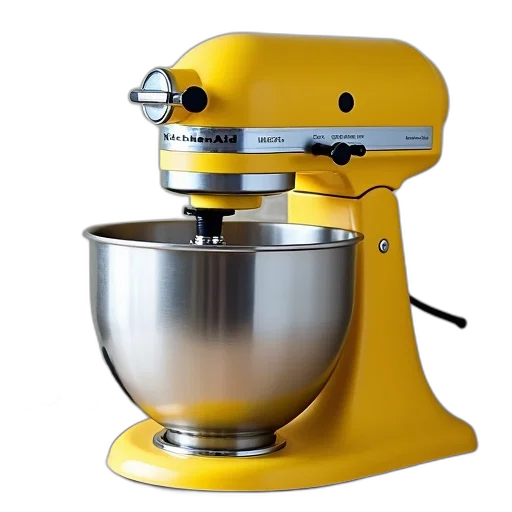 robot, food, 3d render, yellow transparent PNG cut-out