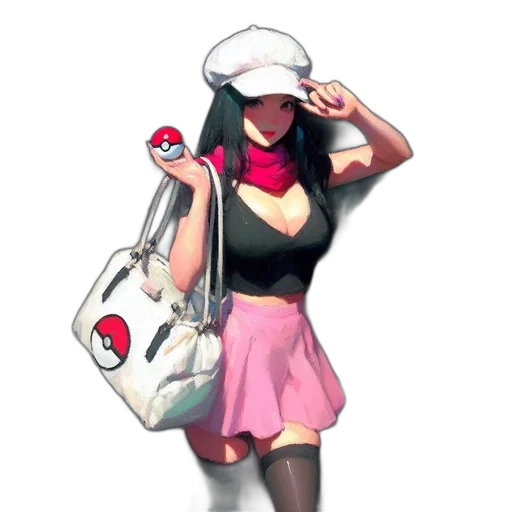 hat, dress, staff, jacket transparent PNG cut-out