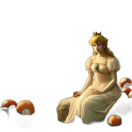 crown, dress, concept art, fantasy art transparent PNG cut-out
